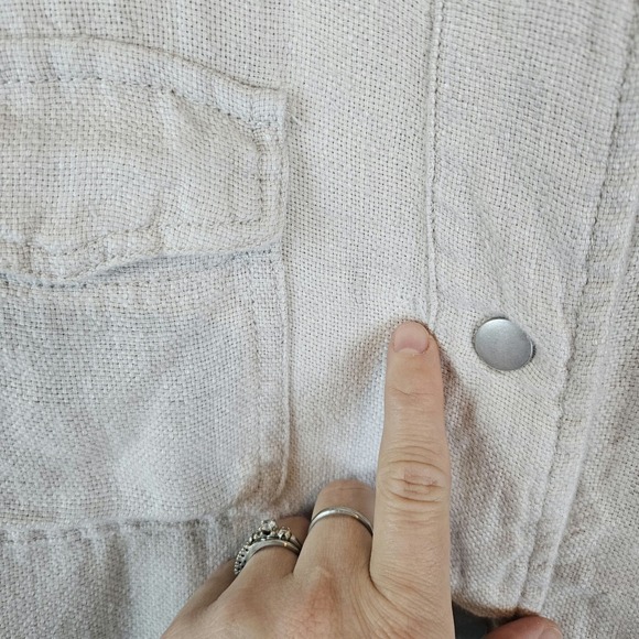 C&C California linen‎ jacket, beige, approx size M - Picture 4 of 5